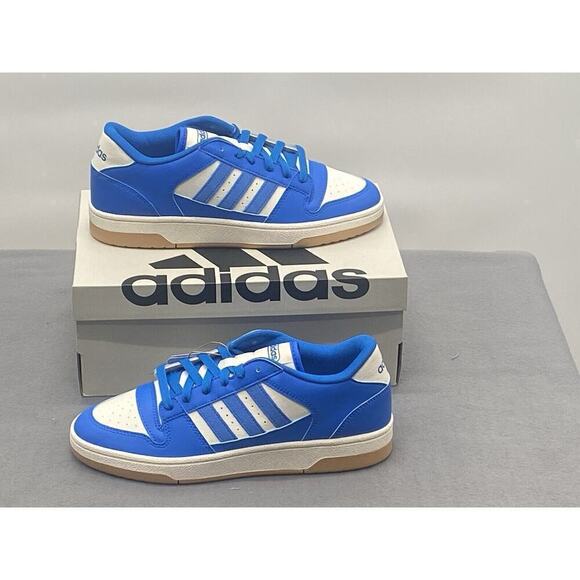 adidas Men’s Break Start Basketball Shoes Size M9/W10‎ Blue/White main image 6